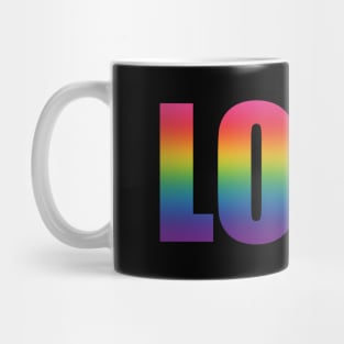 Valentines Day Gift - LOVE - Pride Rainbow Mug